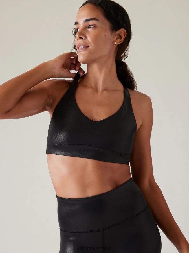 Bras & Underwear | Athleta Solace Bra A-C Black Shine Women TB826Z731