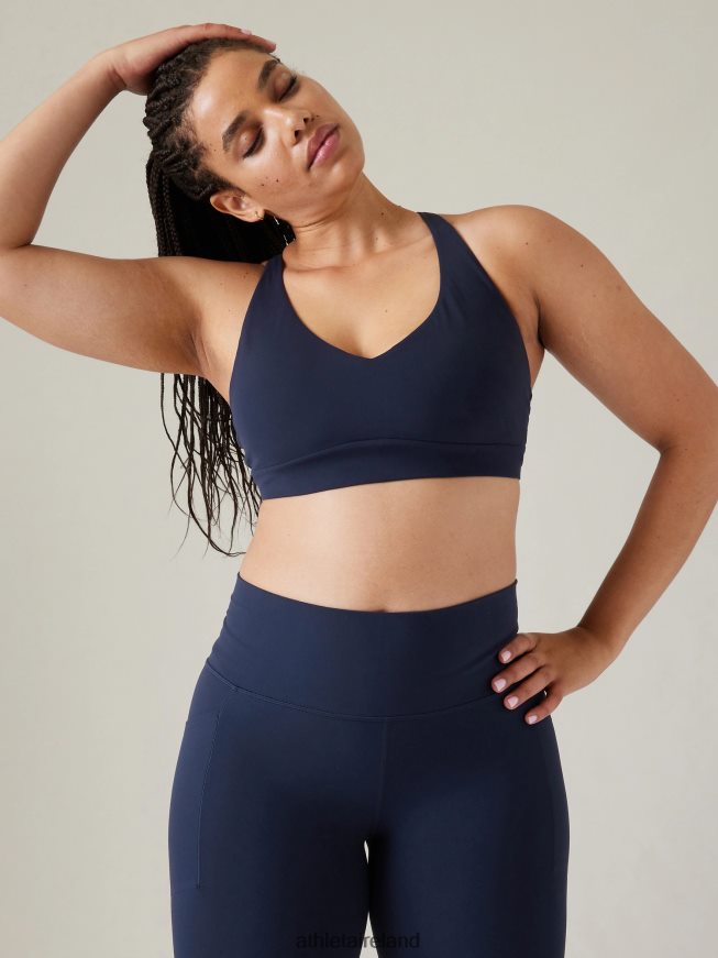 Bras & Underwear | Athleta Solace Bra A-C Navy Women TB826Z595