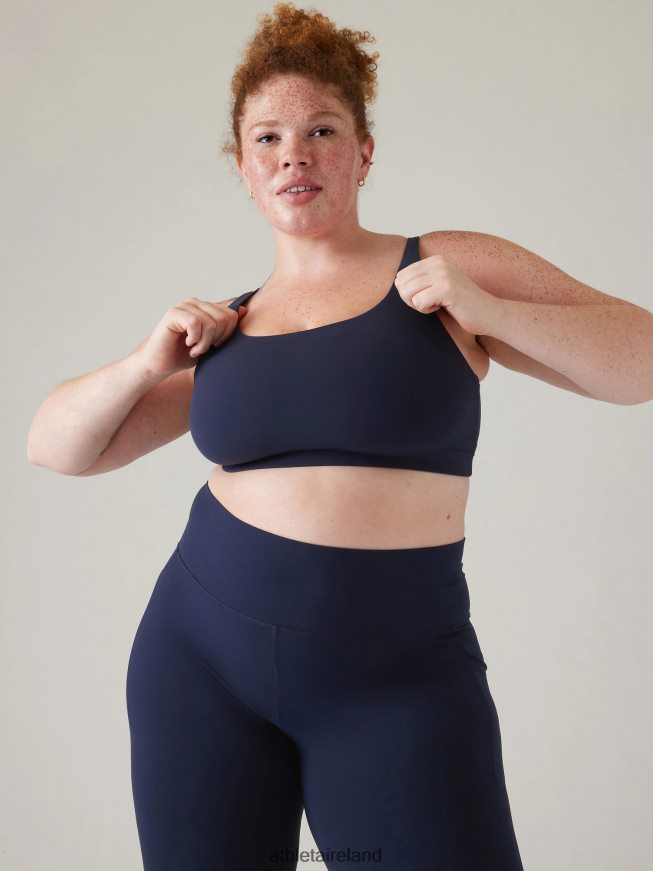 Bras & Underwear | Athleta Exhale Bra D-DD+ Navy Women TB826Z598