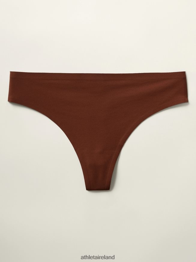 Bras & Underwear | Athleta Ritual Thong Underwear Ancient Mahogany Women TB826Z705