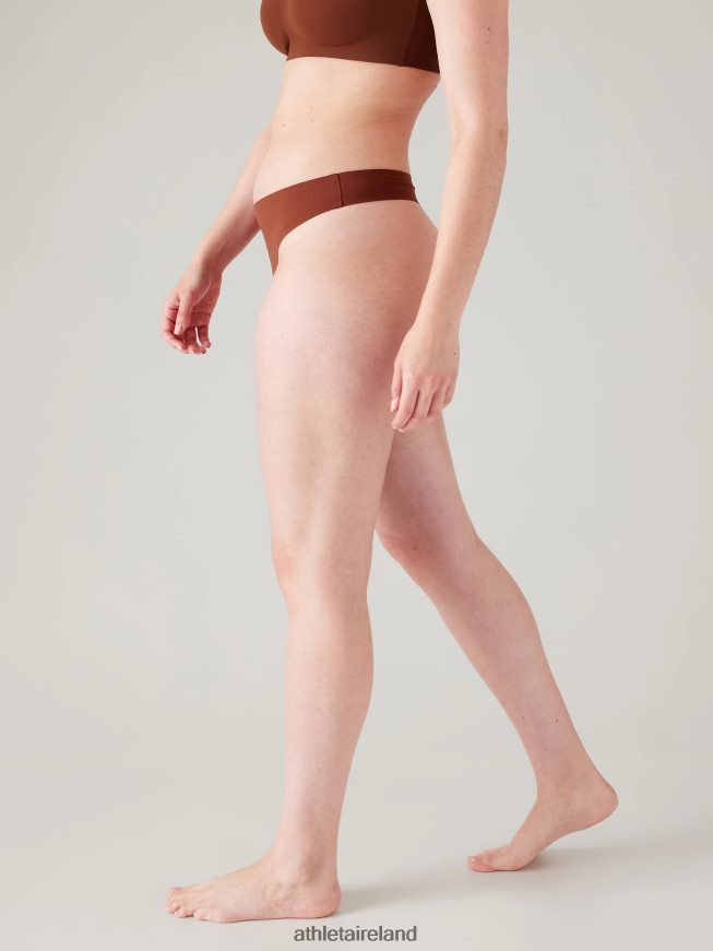 Bras & Underwear | Athleta Ritual Thong Underwear Ancient Mahogany Women TB826Z705