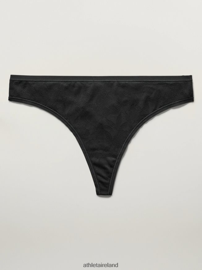 Bras & Underwear | Athleta Ritual Thong Underwear Black Lace Women TB826Z645