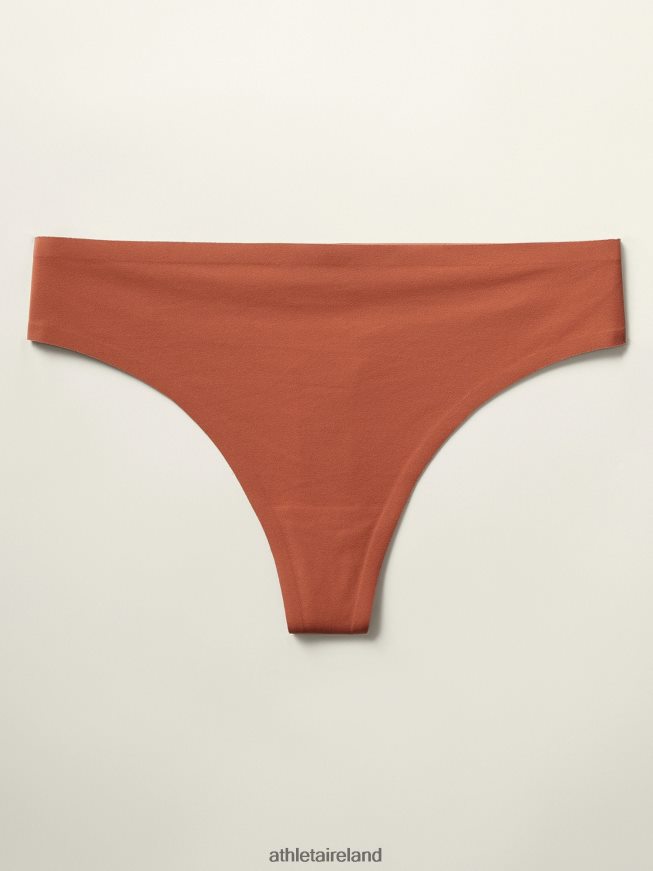 Bras & Underwear | Athleta Ritual Thong Underwear Copper Brown Women TB826Z703