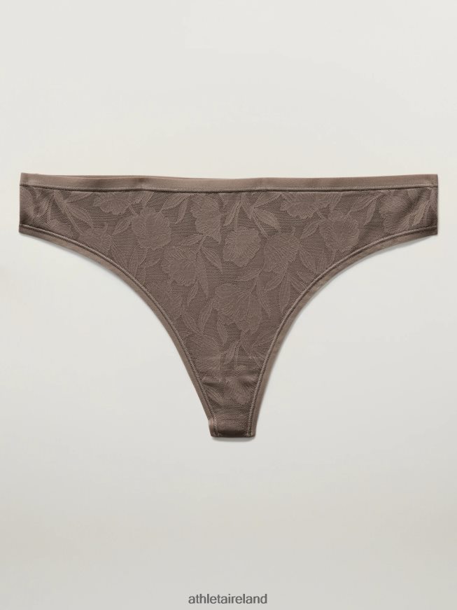 Bras & Underwear | Athleta Ritual Thong Underwear Pyrite Lace Women TB826Z643