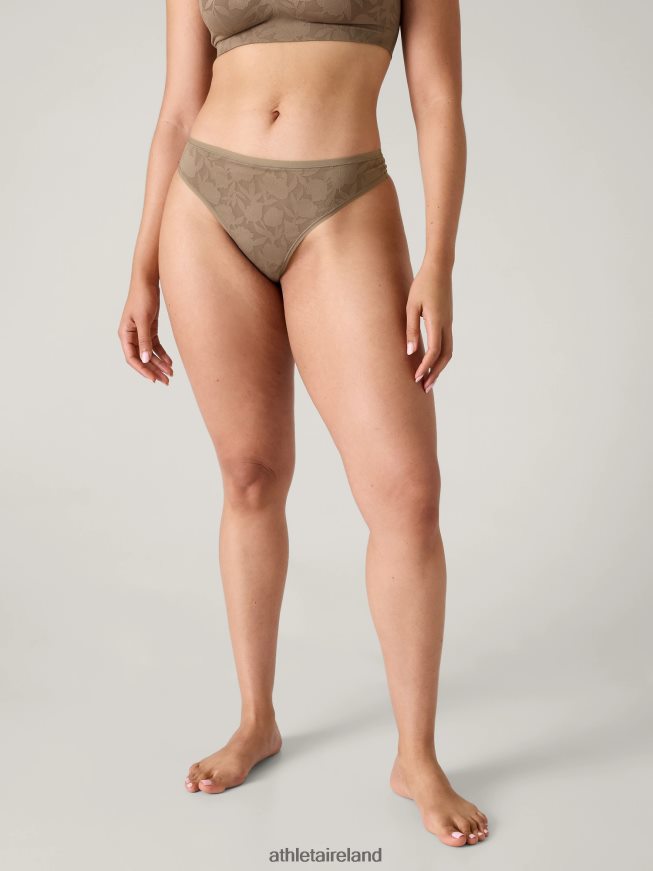 Bras & Underwear | Athleta Ritual Thong Underwear Pyrite Lace Women TB826Z643