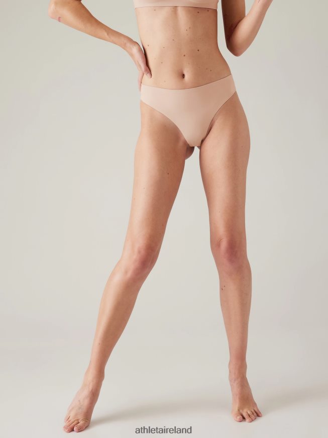 Bras & Underwear | Athleta Ritual Thong Underwear Sand Beige Women TB826Z713