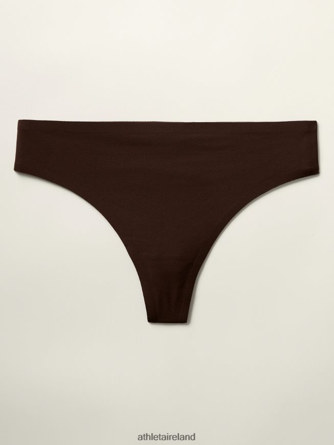 Bras & Underwear | Athleta Ritual Thong Underwear Toasted Brown Women TB826Z704