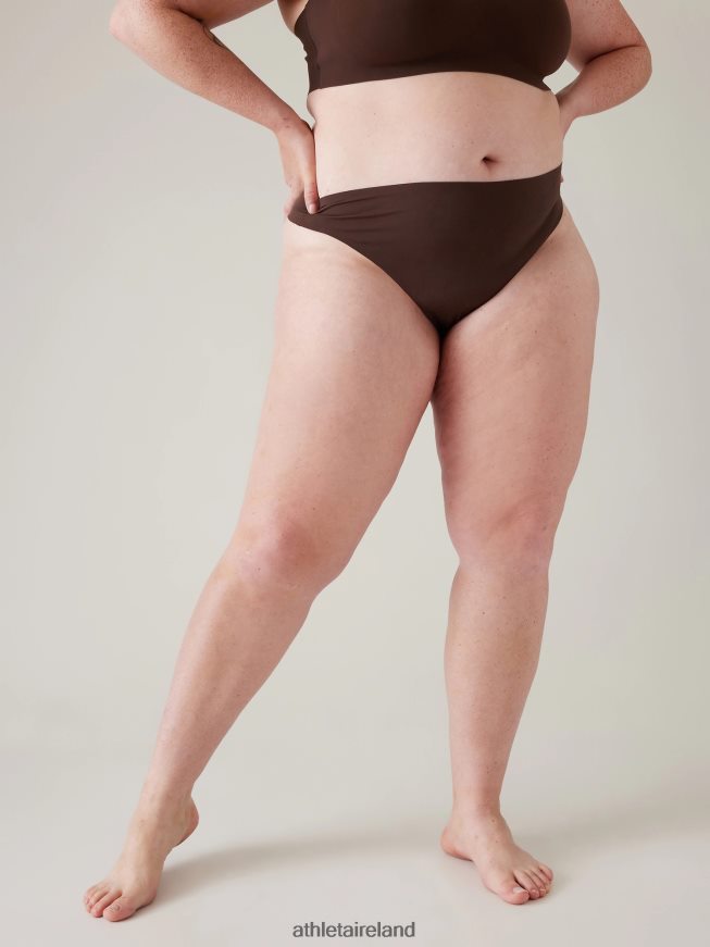 Bras & Underwear | Athleta Ritual Thong Underwear Toasted Brown Women TB826Z704