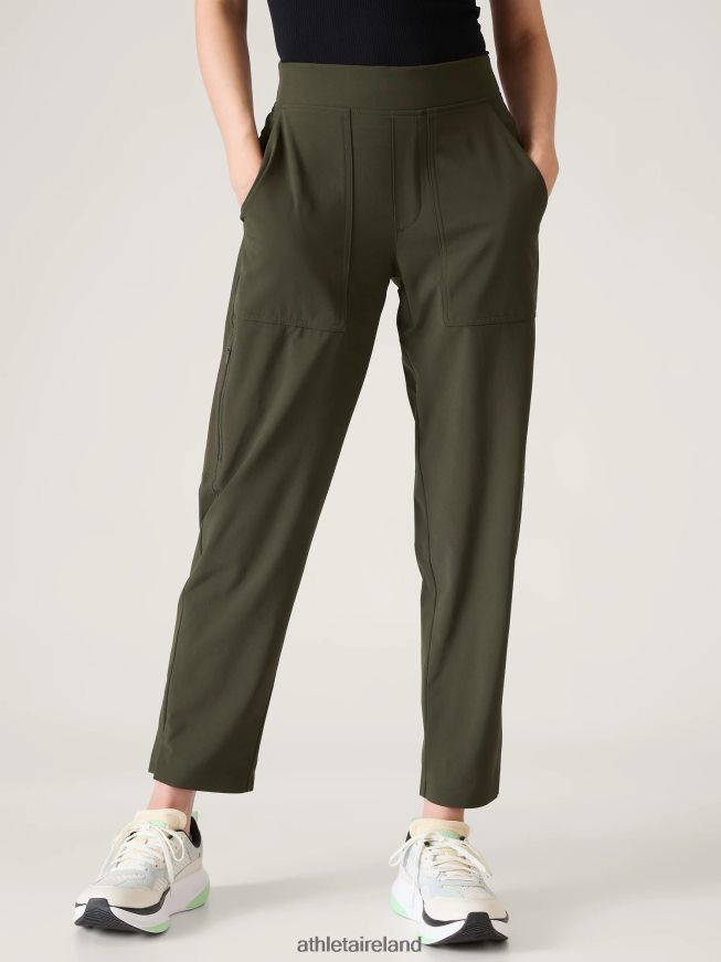 Clothing Athleta Brooklyn Ankle Utility Pant Aspen Olive Women TB826Z41