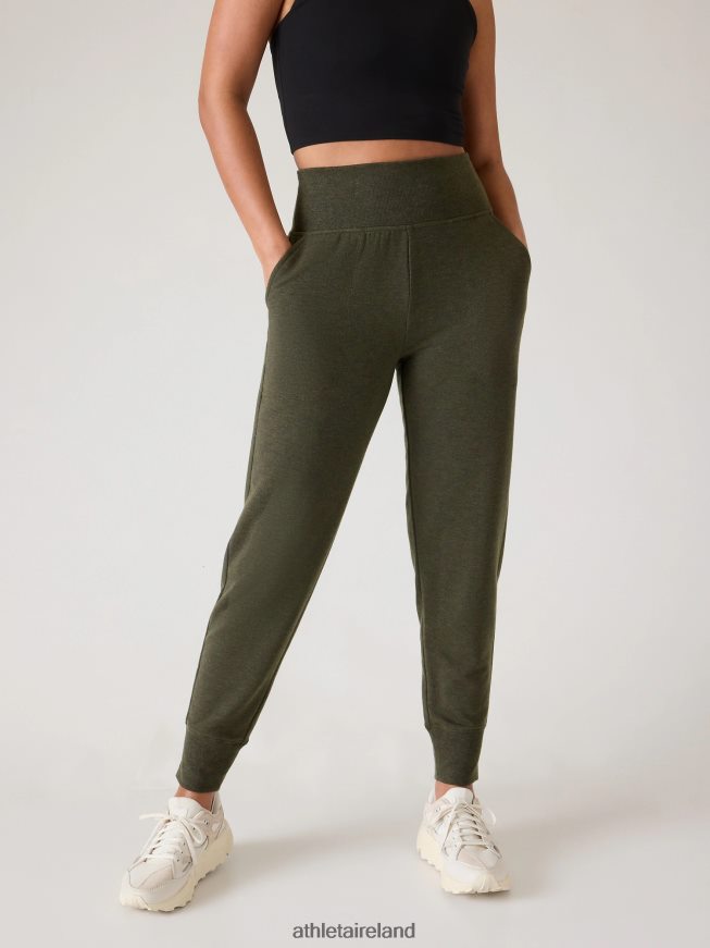 Clothing Athleta Coaster Luxe Jogger Aspen Olive Heather Women TB826Z30