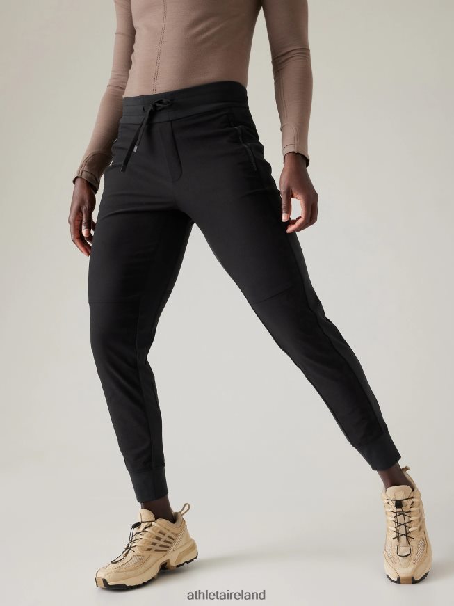 Clothing Athleta Headlands Hybrid Mid Rise Jogger Black Women TB826Z74