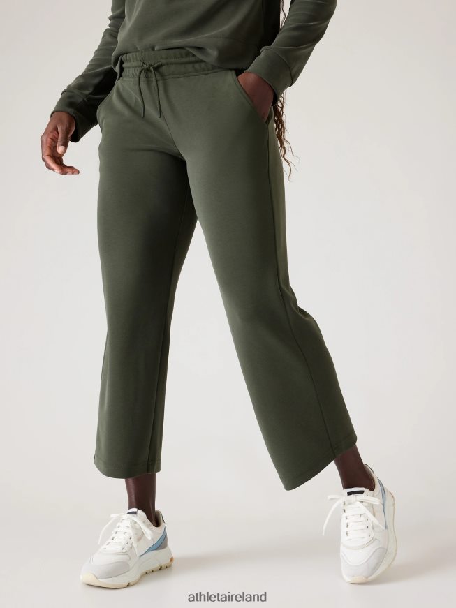 Clothing Athleta Seasoft Straight Crop Pant Aspen Olive Women TB826Z81