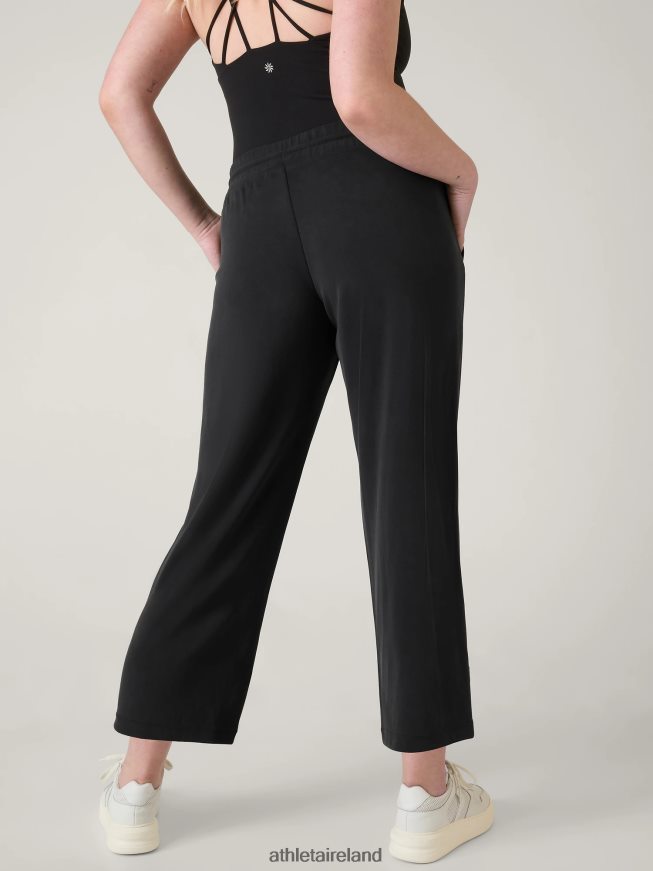 Clothing Athleta Seasoft Straight Crop Pant Black Women TB826Z49