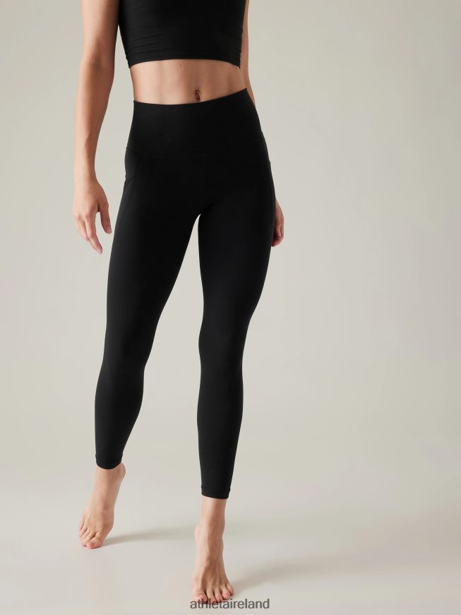 Clothing Athleta Salutation Stash 7/8 Tight Black Women TB826Z8