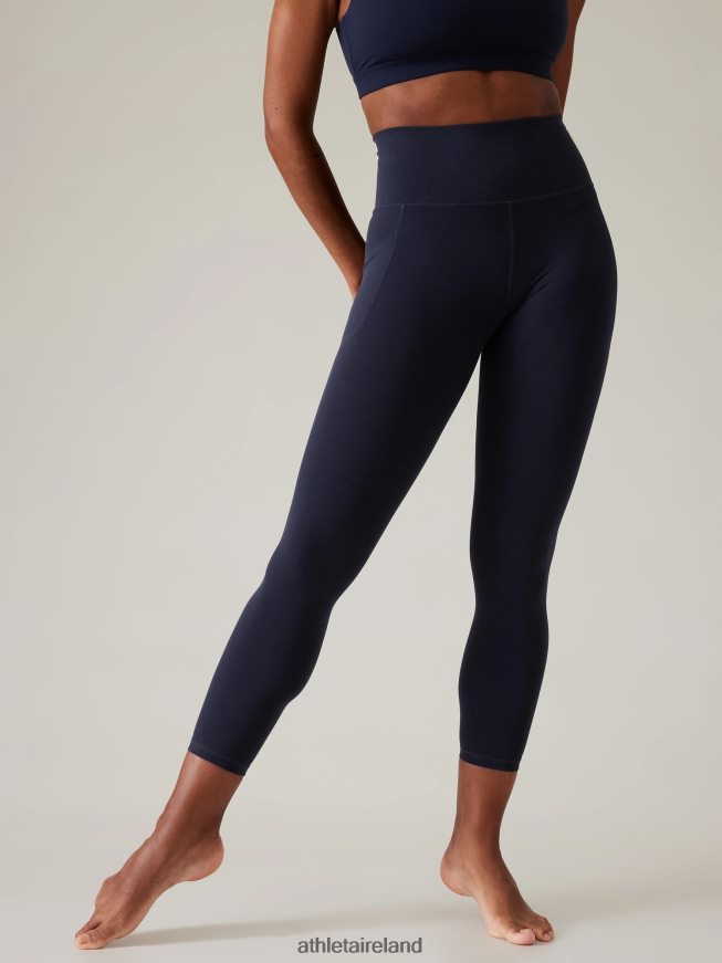 Clothing Athleta Salutation Stash 7/8 Tight Navy Women TB826Z15