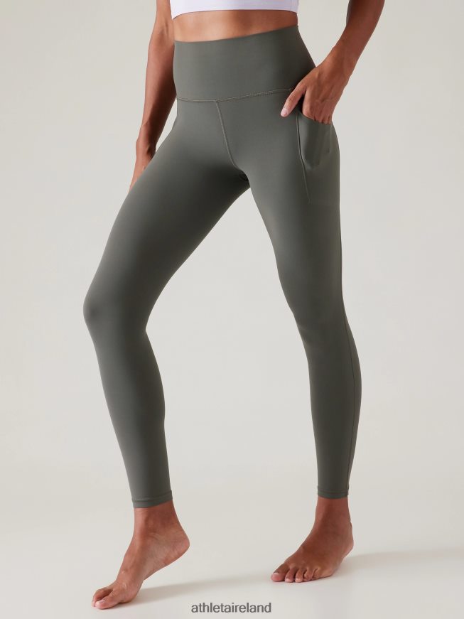 Clothing Athleta Salutation Stash Tight Hematite Grey Women TB826Z171