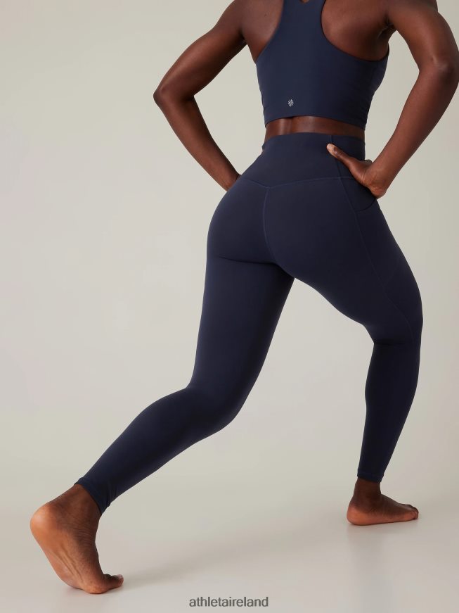 Clothing Athleta Salutation Stash Tight Navy Women TB826Z139