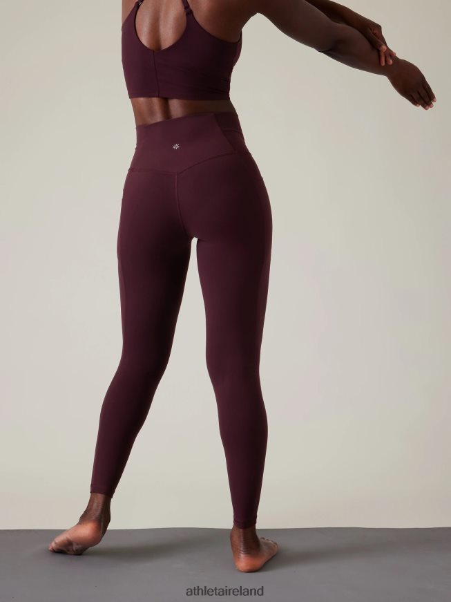 Clothing Athleta Salutation Stash Tight Spiced Cabernet Women TB826Z153