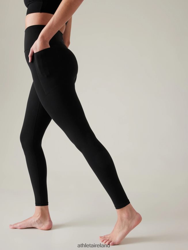 Clothing Athleta Transcend Stash Tight Black Women TB826Z125