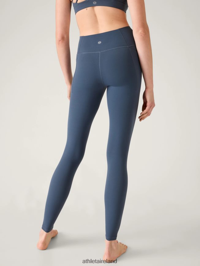 Clothing Athleta Transcend Stash Tight Granite Blue Women TB826Z24