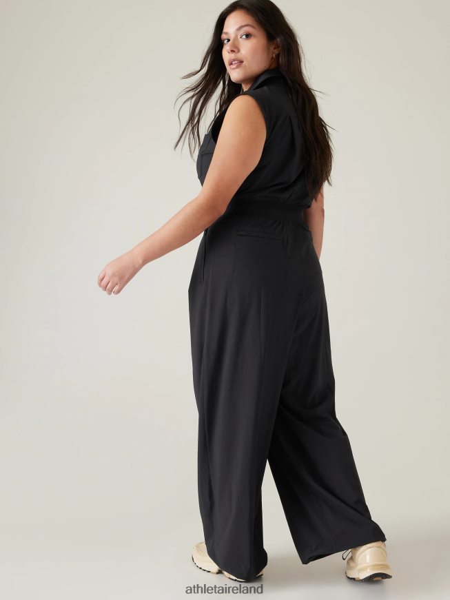 Clothing Athleta Brooklyn Heights Wide Leg Jumpsuit Black Women TB826Z759