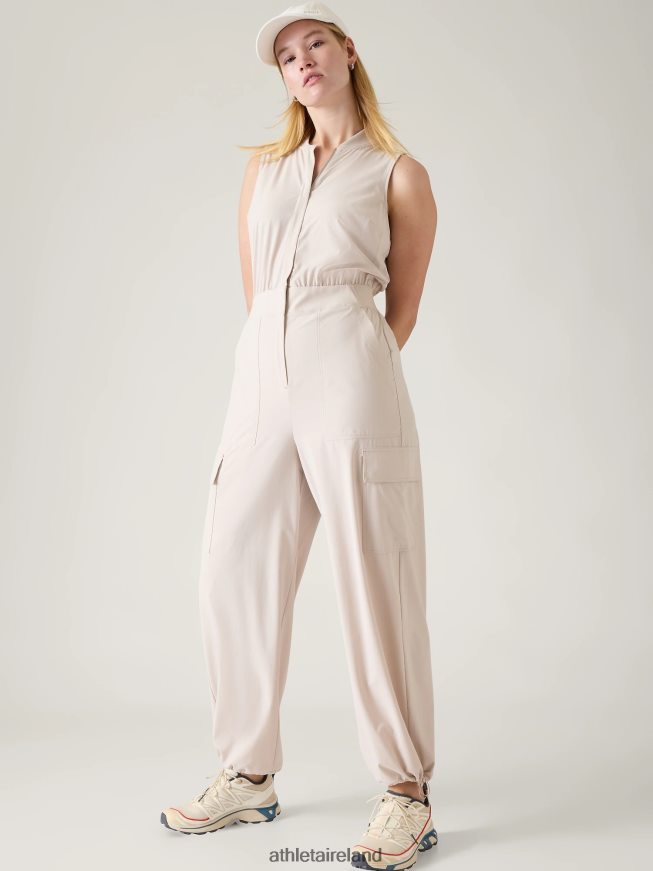 Clothing Athleta Brooklyn Utility Jumpsuit Abalone Grey Women TB826Z737