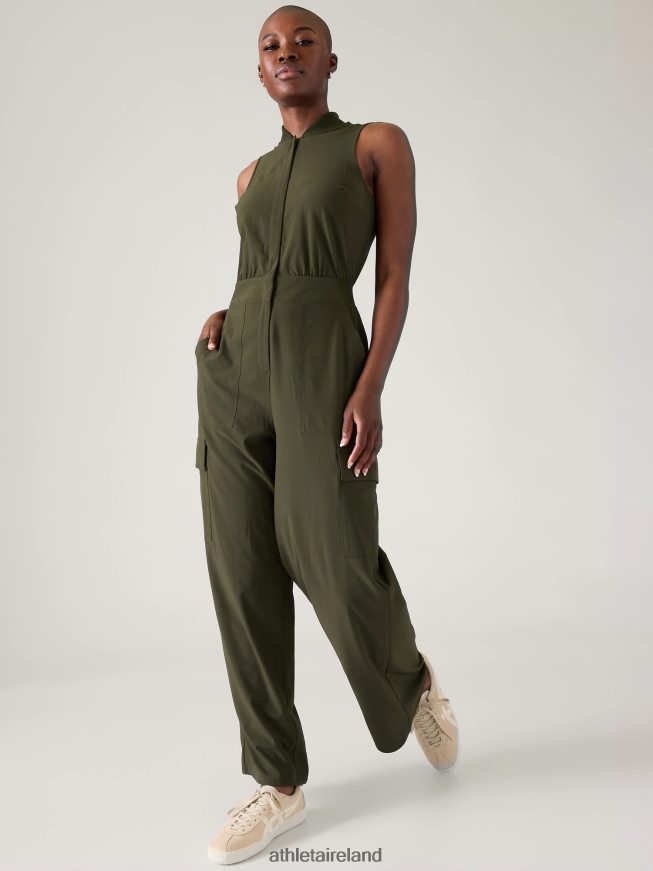 Clothing Athleta Brooklyn Utility Jumpsuit Aspen Olive Women TB826Z747