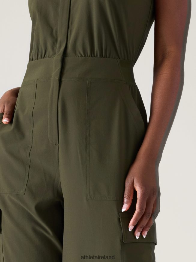 Clothing Athleta Brooklyn Utility Jumpsuit Aspen Olive Women TB826Z747