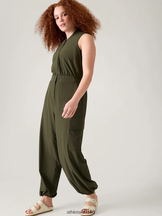 Clothing Athleta Brooklyn Utility Jumpsuit Aspen Olive Women TB826Z747