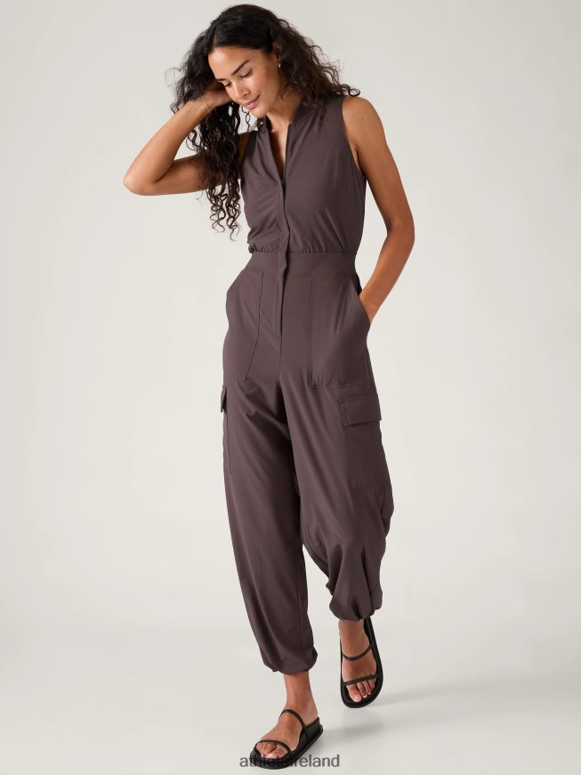 Clothing Athleta Brooklyn Utility Jumpsuit Shale Women TB826Z745