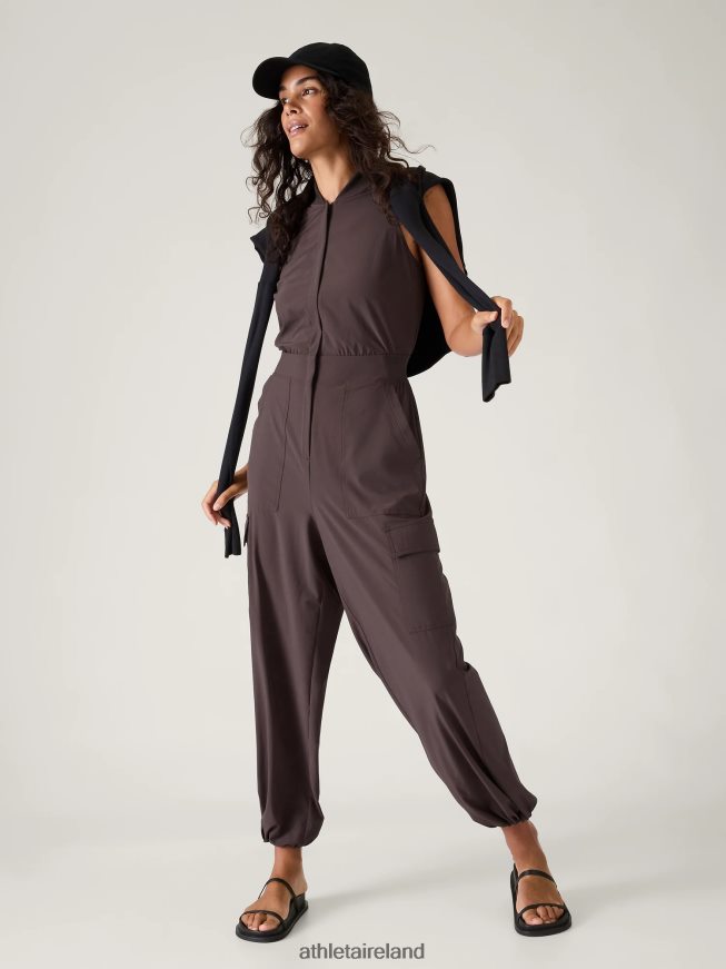 Clothing Athleta Brooklyn Utility Jumpsuit Shale Women TB826Z745