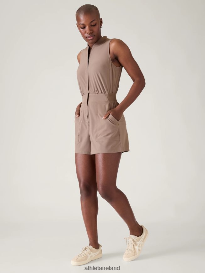 Clothing Athleta Brooklyn Utility Romper Pyrite Women TB826Z741