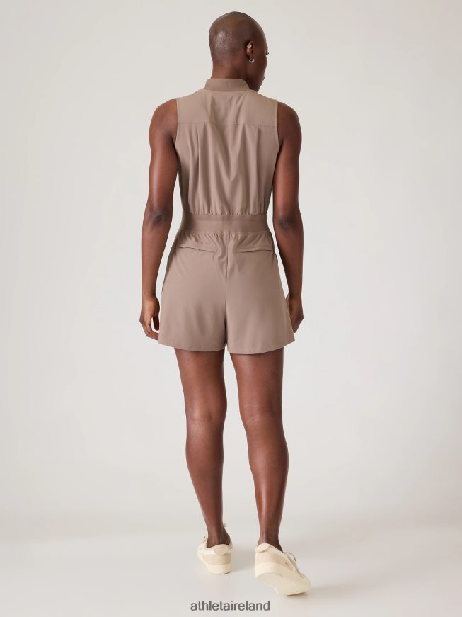 Clothing Athleta Brooklyn Utility Romper Pyrite Women TB826Z741