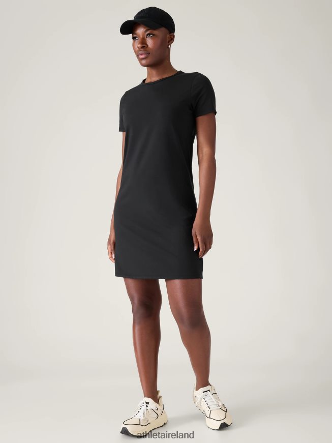 Clothing Athleta Essential Tee Dress Black Women TB826Z763