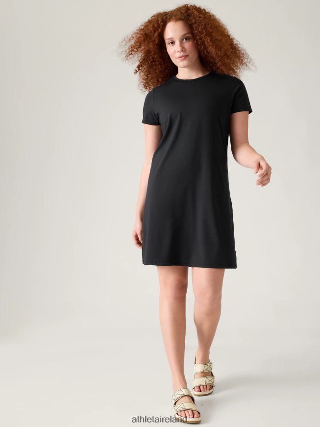 Clothing Athleta Essential Tee Dress Black Women TB826Z763