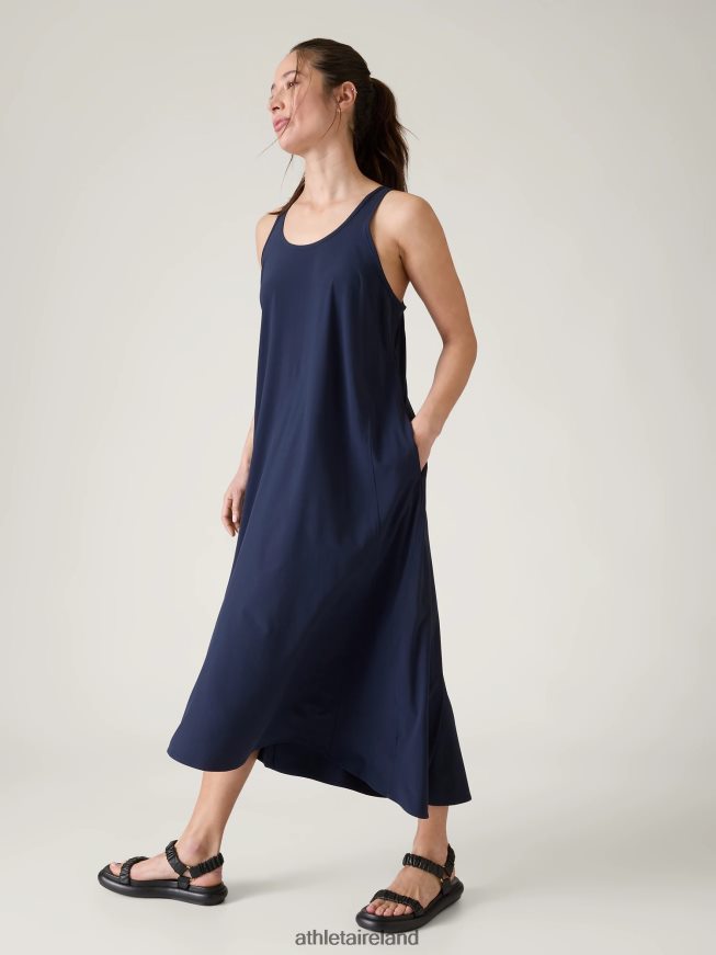 Clothing Athleta Presidio Traveler Maxi Dress Navy Women TB826Z742