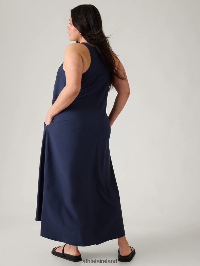 Clothing Athleta Presidio Traveler Maxi Dress Navy Women TB826Z742