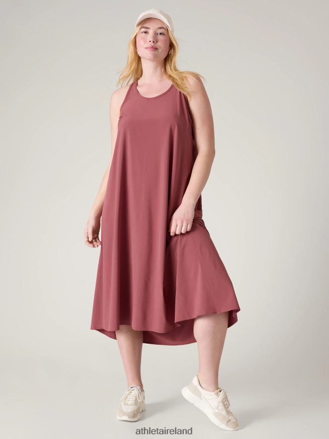 Clothing Athleta Presidio Traveler Maxi Dress Rosewood Women TB826Z770