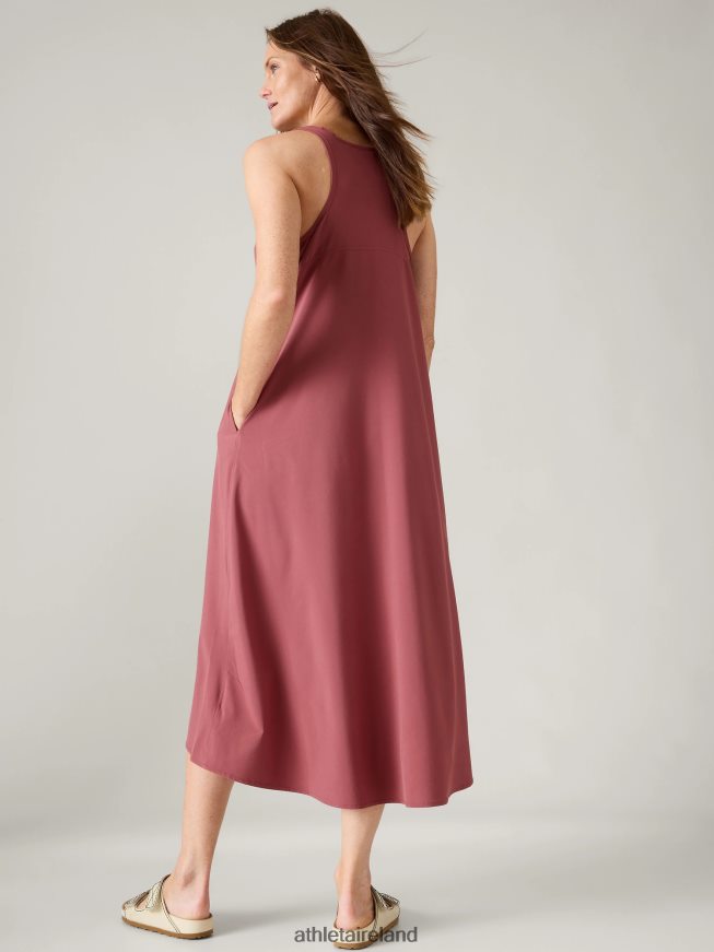 Clothing Athleta Presidio Traveler Maxi Dress Rosewood Women TB826Z770