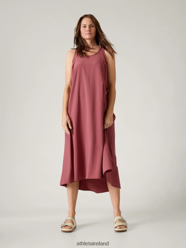 Clothing Athleta Presidio Traveler Maxi Dress Rosewood Women TB826Z770