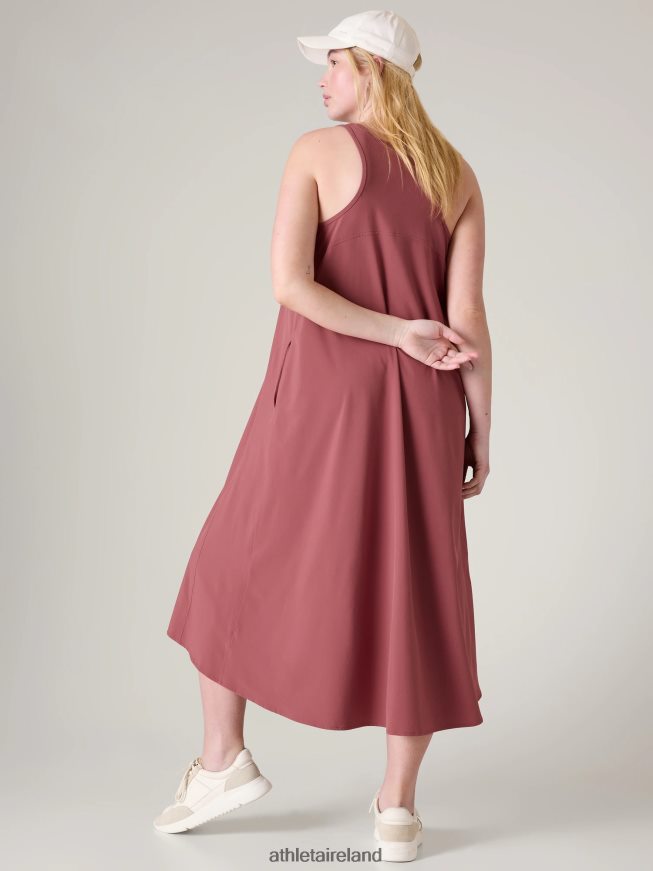 Clothing Athleta Presidio Traveler Maxi Dress Rosewood Women TB826Z770