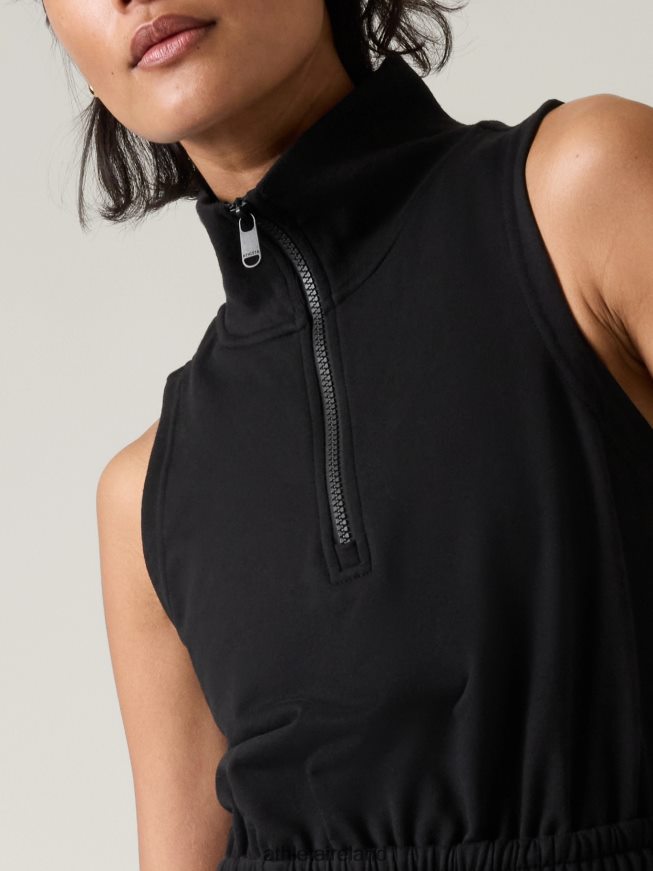 Clothing Athleta Retroterry Dress Black Women TB826Z754