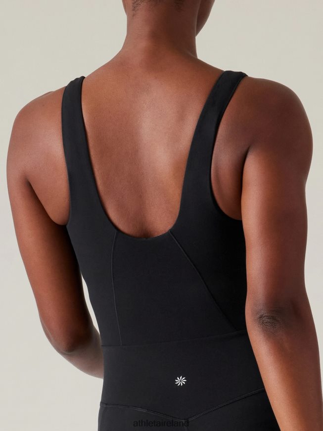 Clothing Athleta Salutation 7/8 Bodysuit Black Women TB826Z772