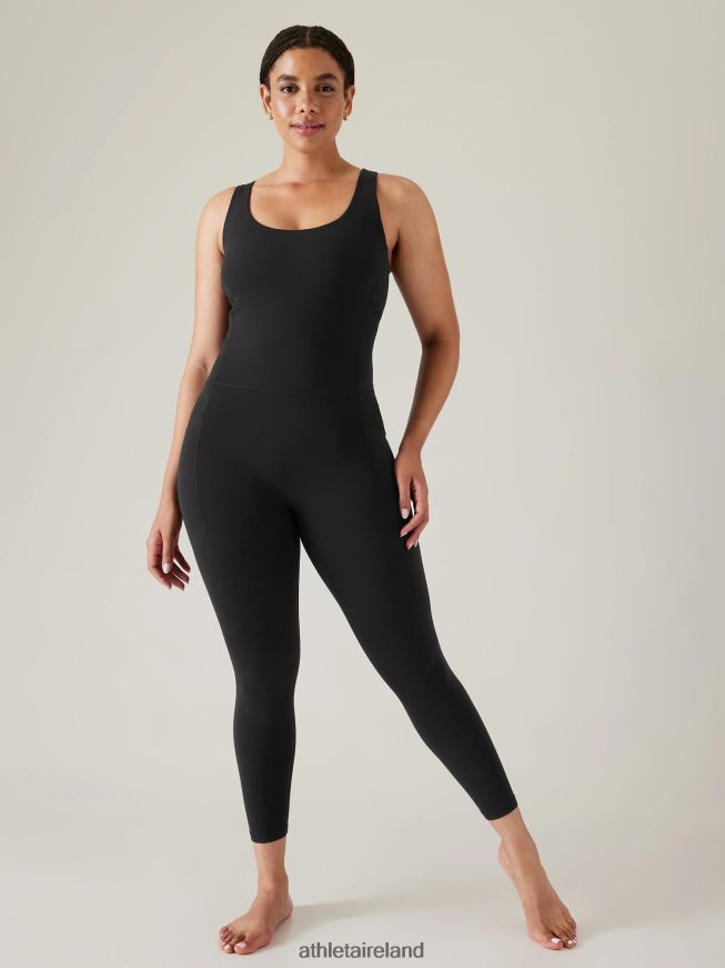 Clothing Athleta Salutation 7/8 Bodysuit Black Women TB826Z772