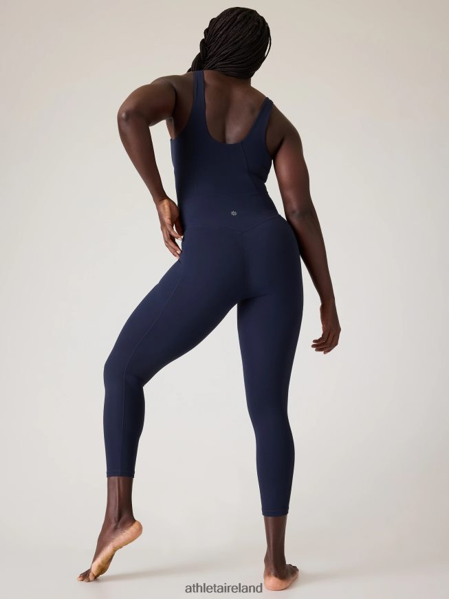 Clothing Athleta Salutation 7/8 Bodysuit Navy Women TB826Z776