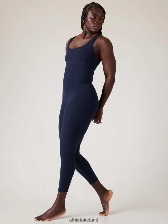 Clothing Athleta Salutation 7/8 Bodysuit Navy Women TB826Z776