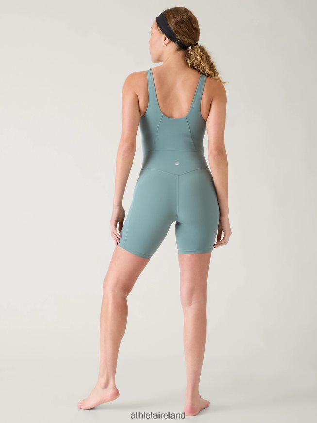 Clothing Athleta Salutation Bike Suit Oxidized Green Women TB826Z769