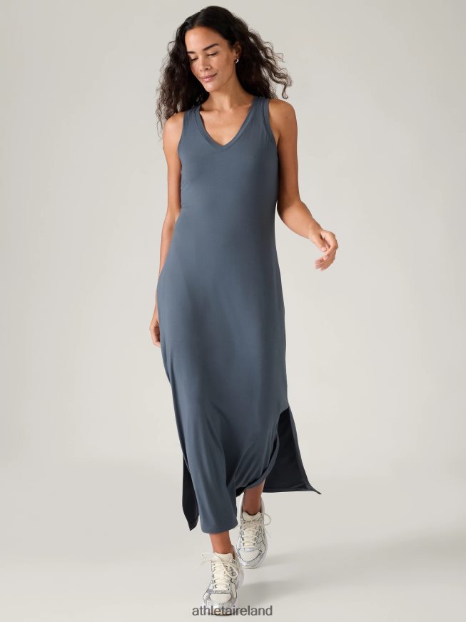 Clothing Athleta Santorini Maxi Dress Granite Blue Women TB826Z744