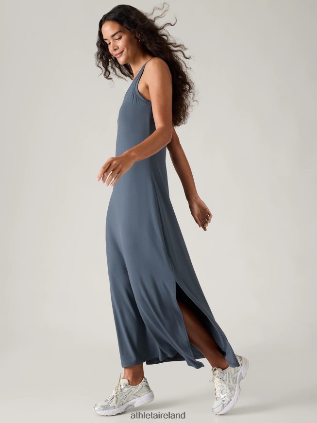 Clothing Athleta Santorini Maxi Dress Granite Blue Women TB826Z744