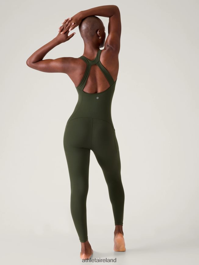 Clothing Athleta Transcend 7/8 Bodysuit Aspen Olive Women TB826Z780